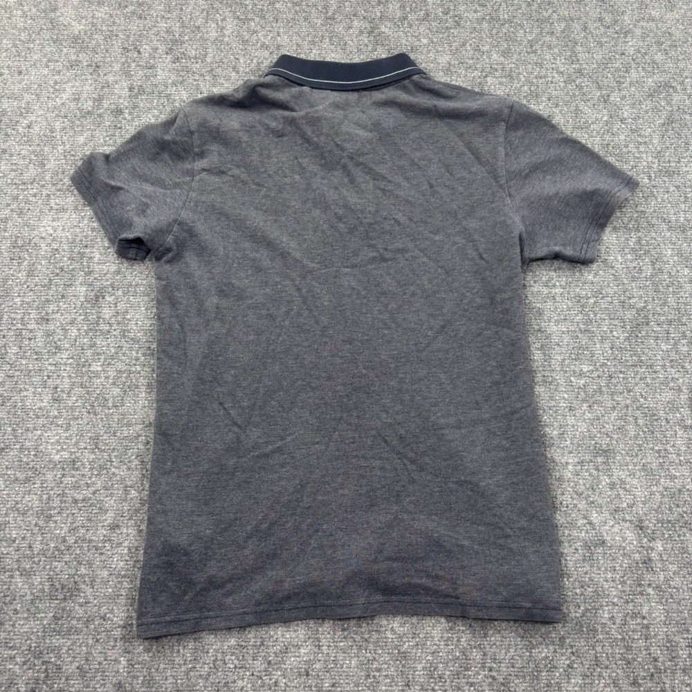 HUGO BOSS Polo Shirt Size Small Gray Short Sleeve Cotton Pique Men's - Picture 7 of 7